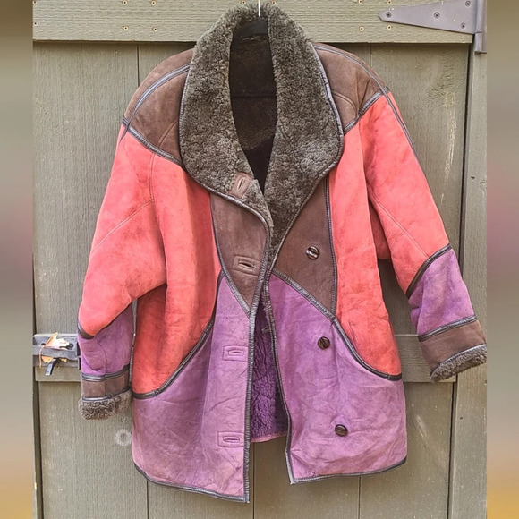 Vintage Multi-Colour Sheepskin Jacket - Picture 2 of 15